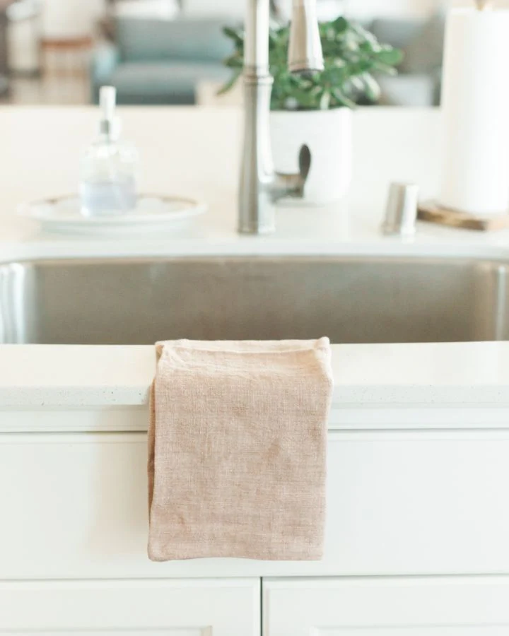 Stone Washed Linen Tea Towel - Image 3