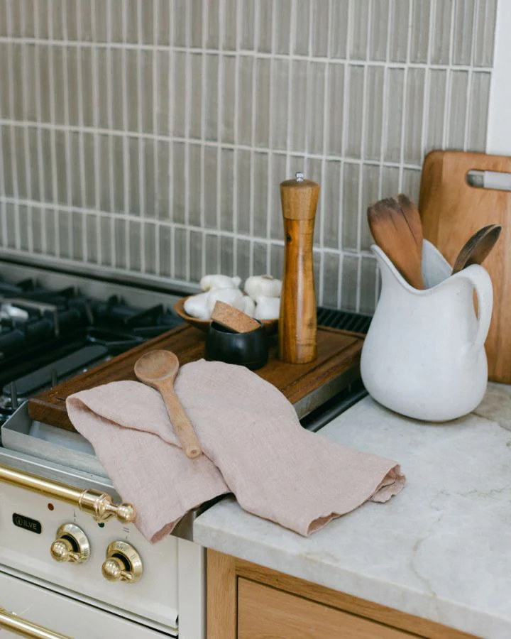 Stone Washed Linen Tea Towel - Image 5